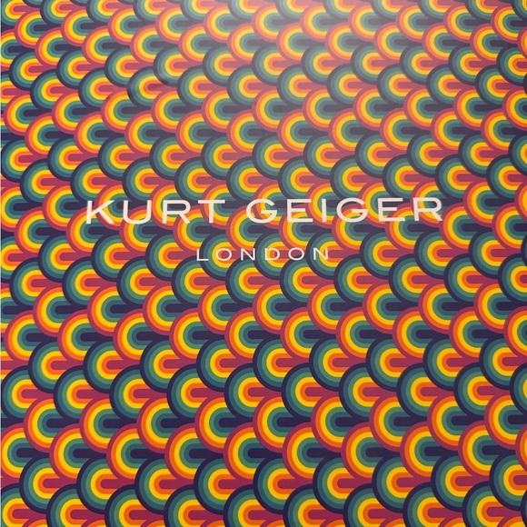 Kurt Geiger blue slides, quilted size 8 - Picture 3 of 5